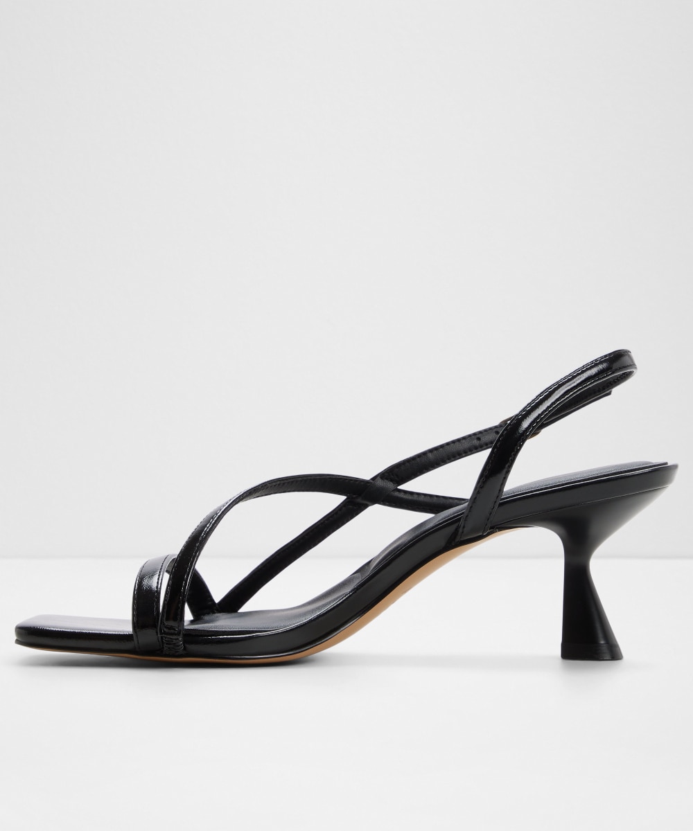 Sandalias de tacón de mujer con punta cuadrada - Aldo - Negro Negro-2