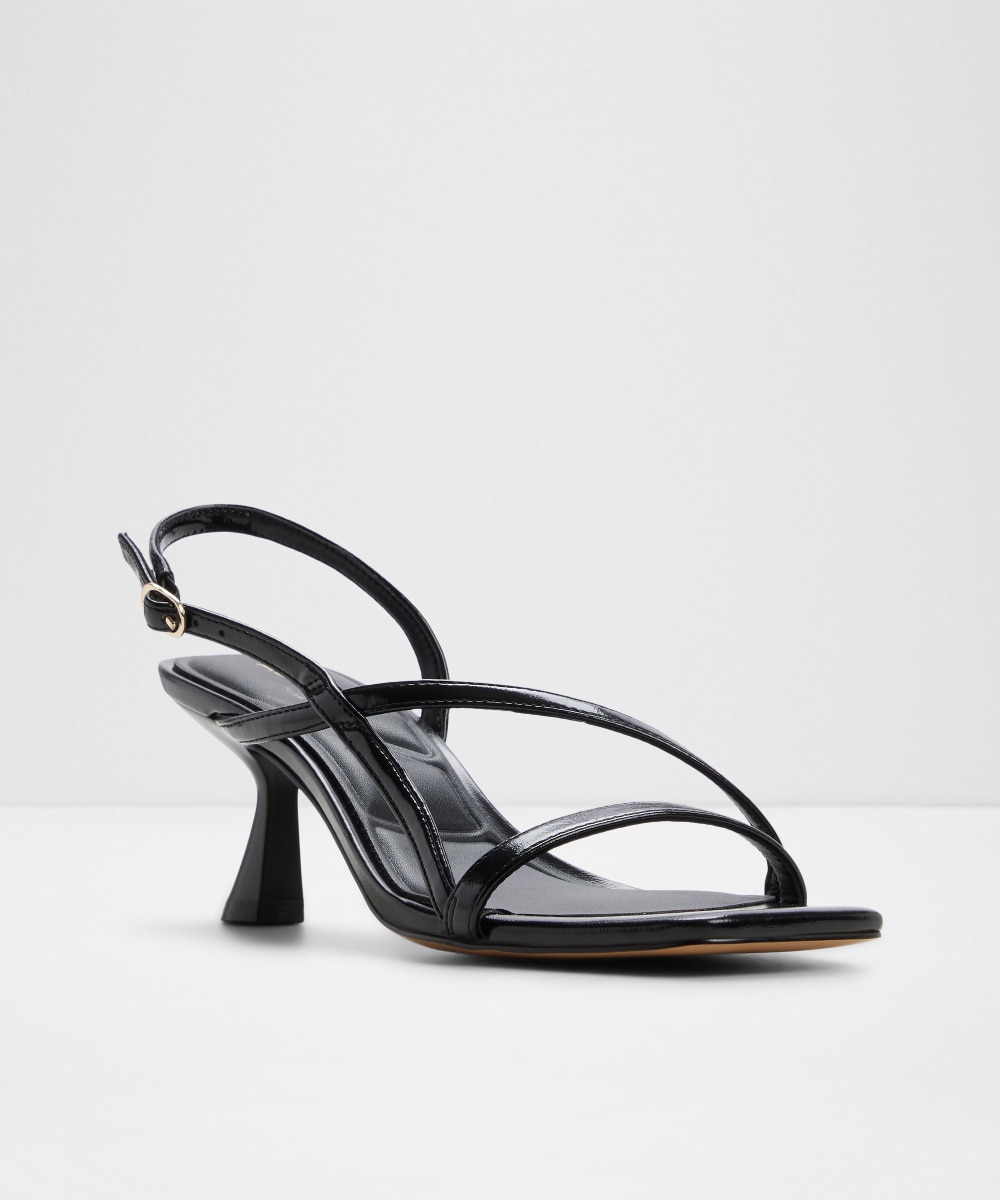 Sandalias de tacón de mujer con punta cuadrada - Aldo - Negro Negro-4