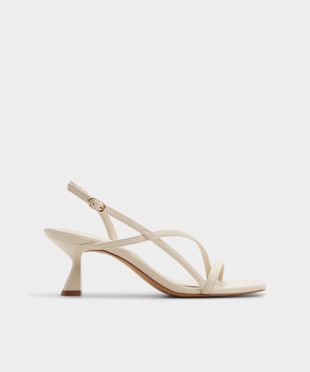 Sandalias de tacón de mujer con punta cuadrada - Aldo - Crudo Crudo-1