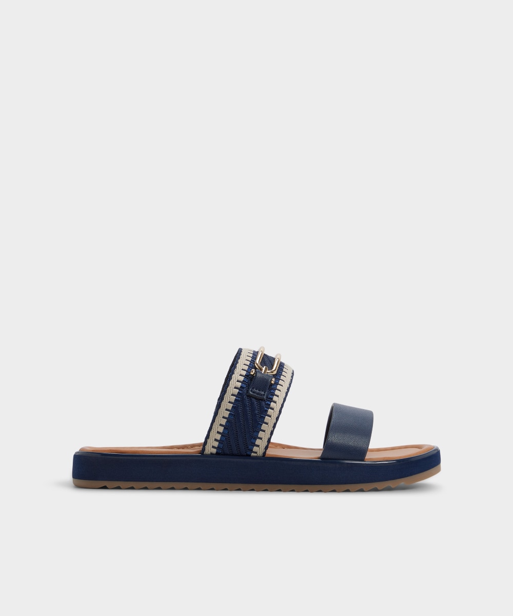 Aldo - Sandalias planas de mujer con punta redonda.