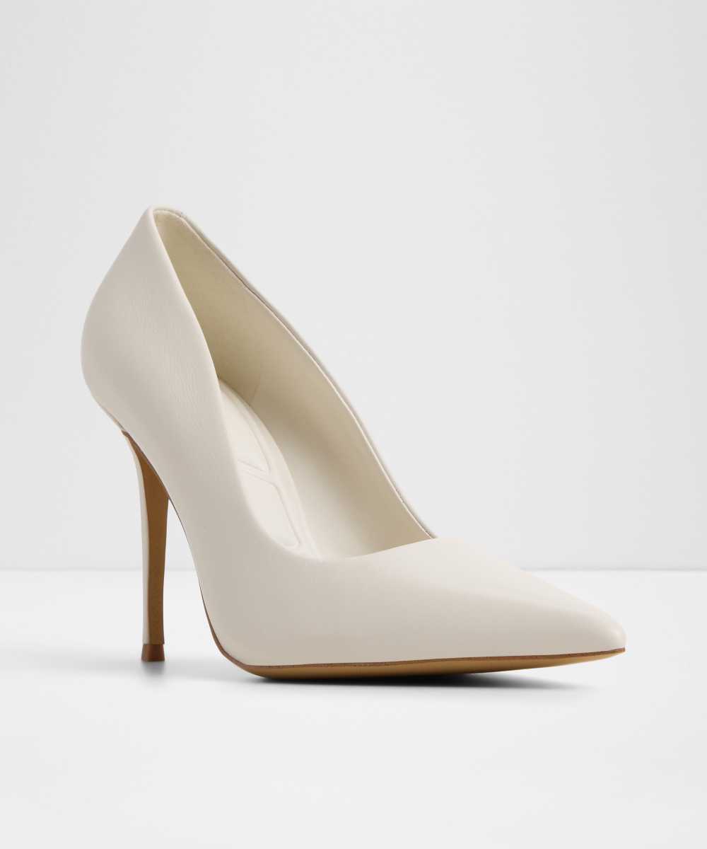 Zapatos de salón de mujer con punta afilada - Aldo - Blanco Blanco-4