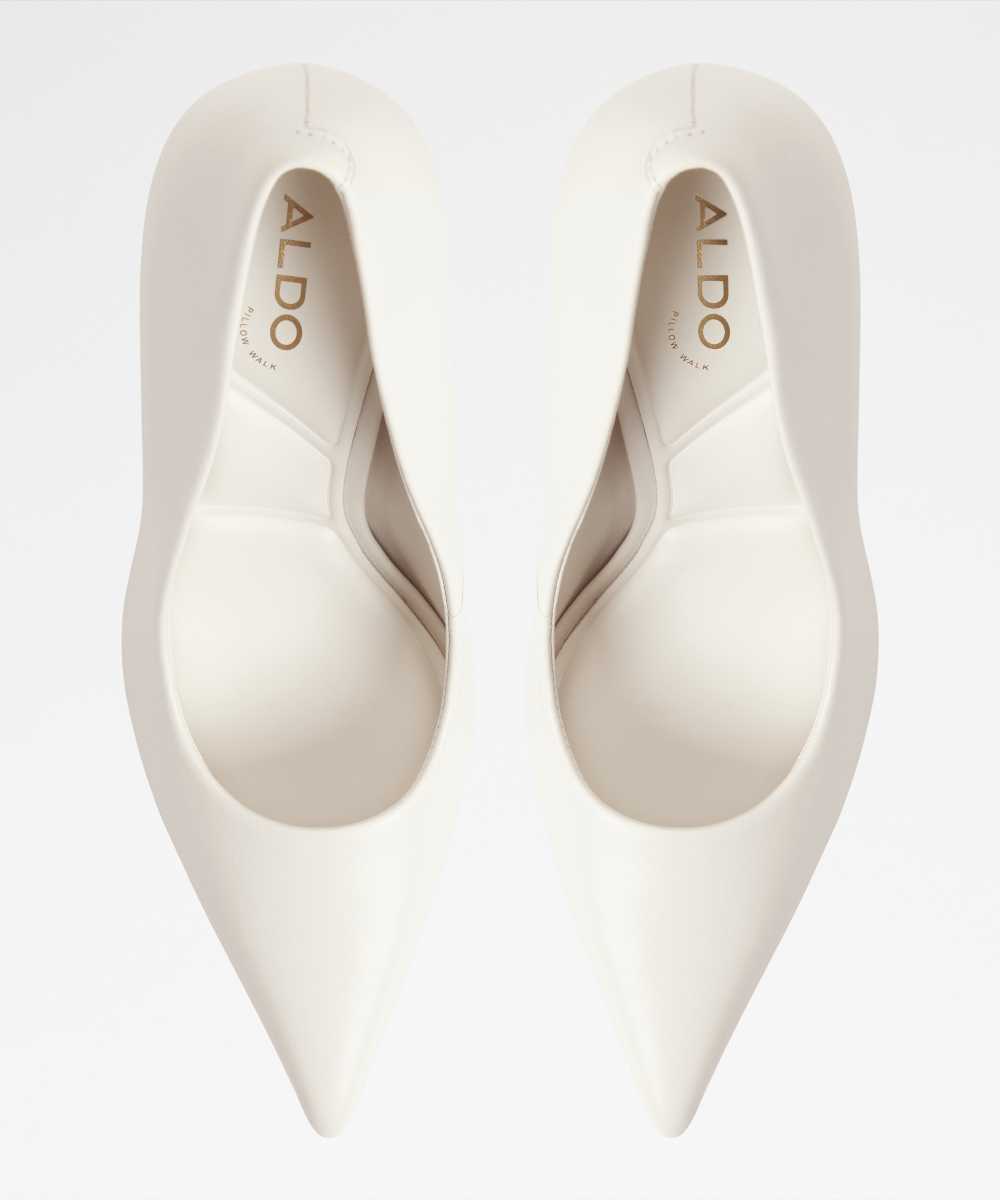 Zapatos de salón de mujer con punta afilada - Aldo - Blanco Blanco-6