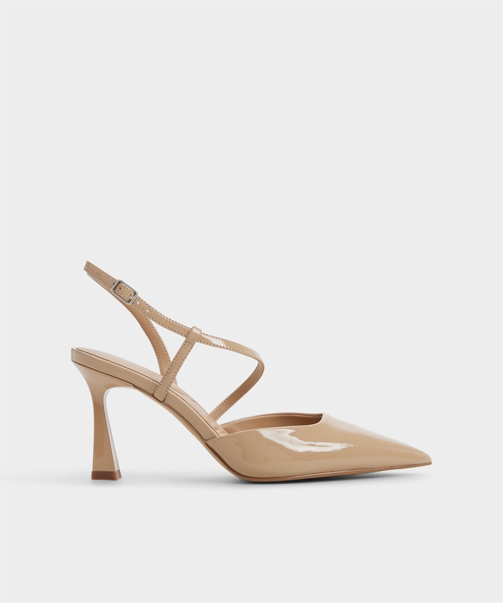 Imagen 0 de Zapatos de salón de mujer con punta afilada Beige