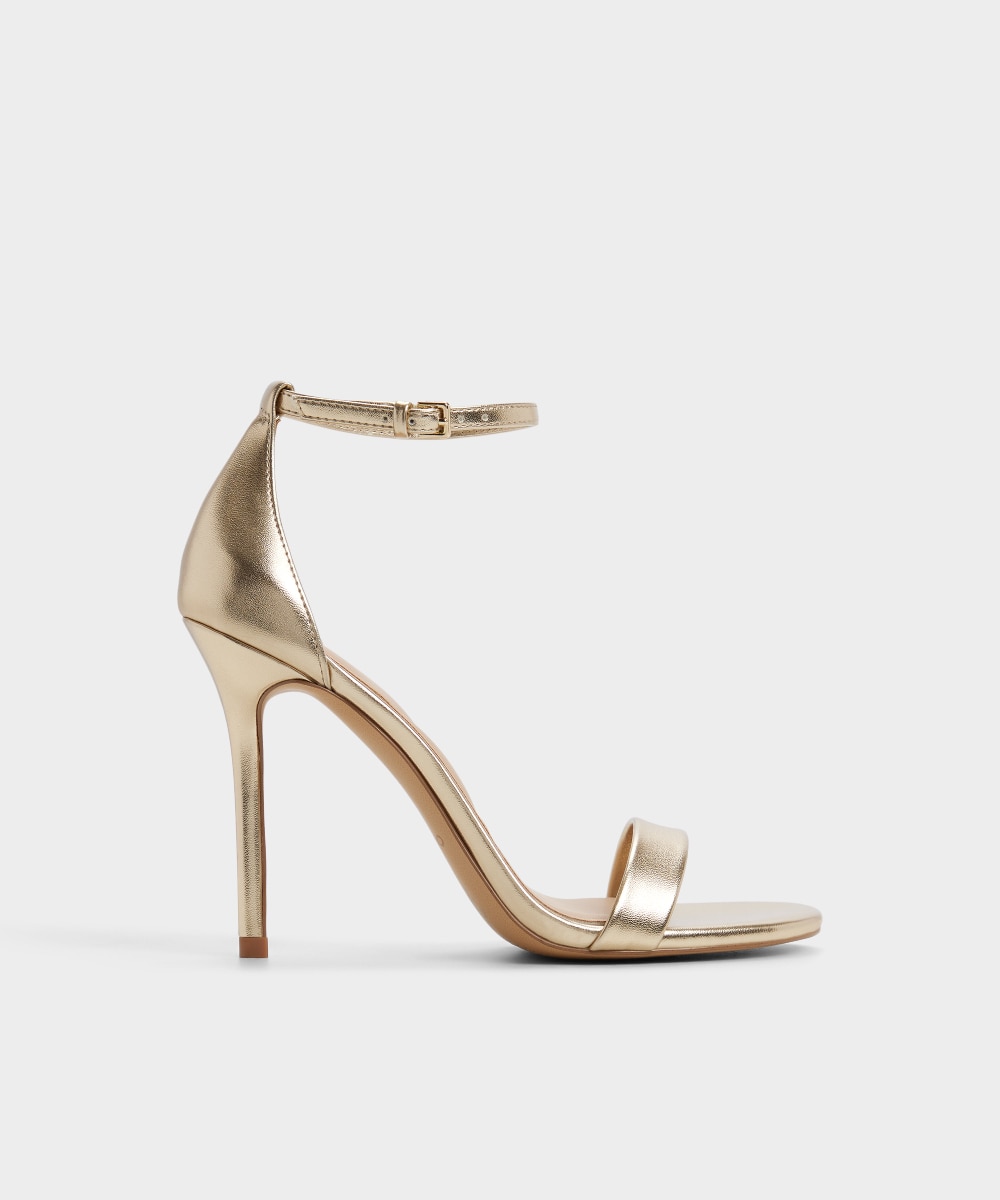 Sandalias de tacón de mujer con punta redonda - Aldo - Oro Oro-1