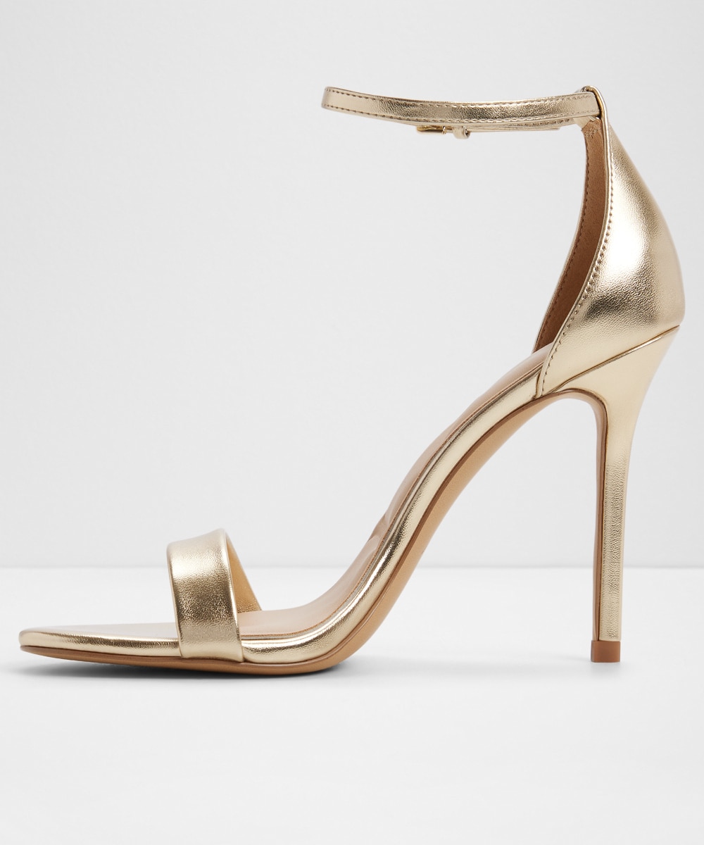 Sandalias de tacón de mujer con punta redonda - Aldo - Oro Oro-2