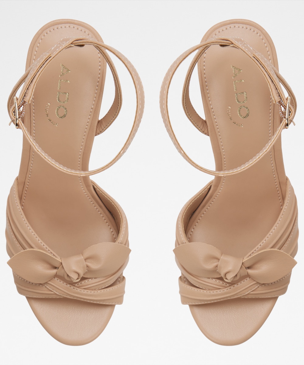Sandalias de cuña de mujer con punta redonda - Aldo - Beige Beige-6