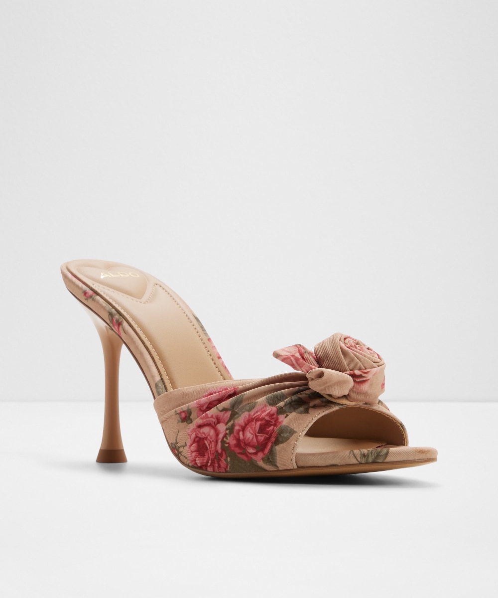 Mules de tacón de mujer con punta afilada - Aldo - Beige Beige-4