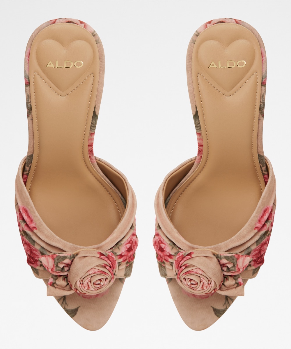 Mules de tacón de mujer con punta afilada - Aldo - Beige Beige-6