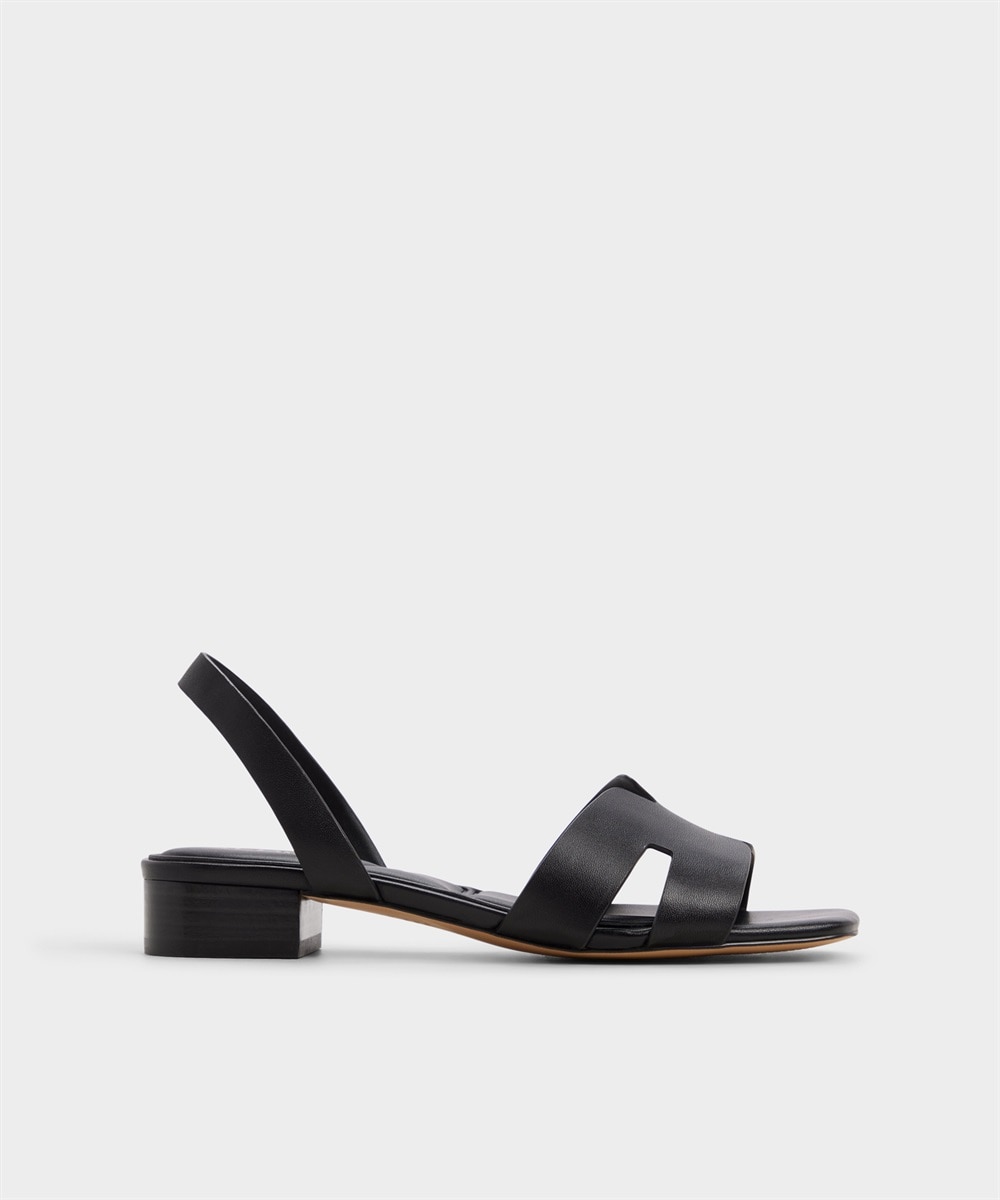 Sandalias planas de mujer con punta cuadrada - Aldo - Negro Negro-1