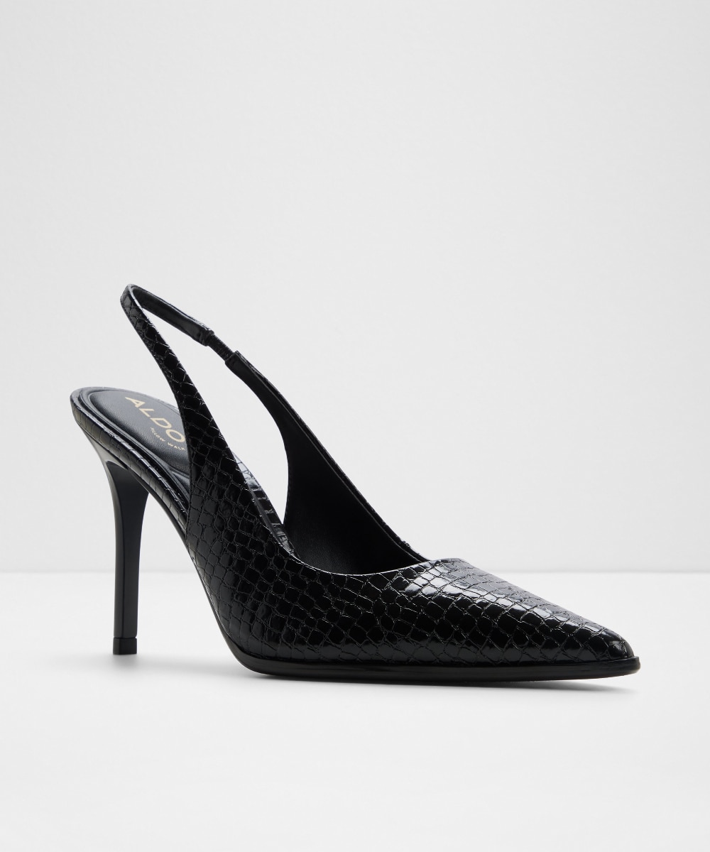 Zapatos de salón de mujer con punta afilada - Aldo - Negro Negro-4