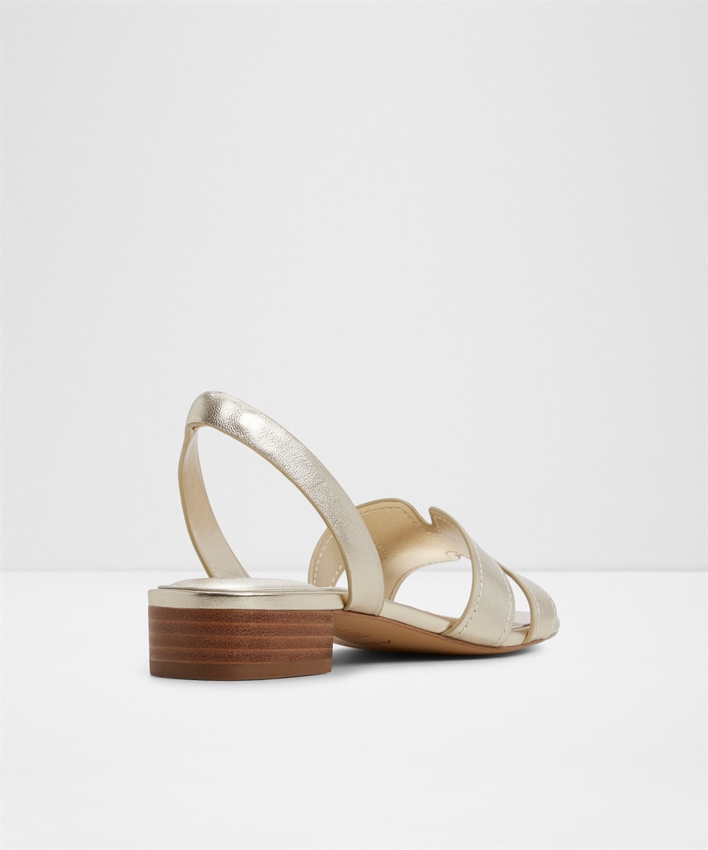 Sandalias planas de mujer con punta cuadrada - Aldo - Oro Oro-2