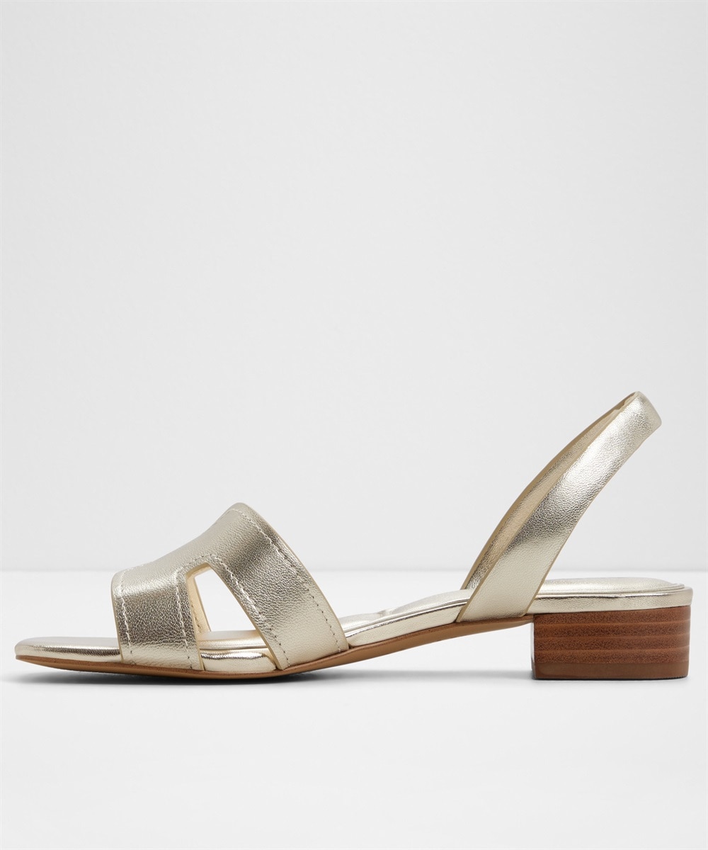 Sandalias planas de mujer con punta cuadrada - Aldo - Oro Oro-4
