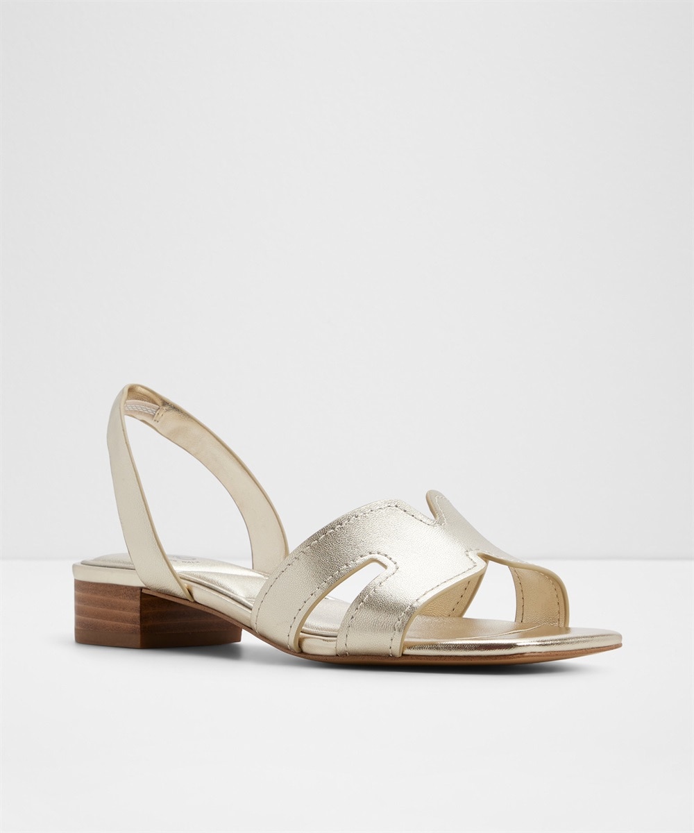 Sandalias planas de mujer con punta cuadrada - Aldo - Oro Oro-5