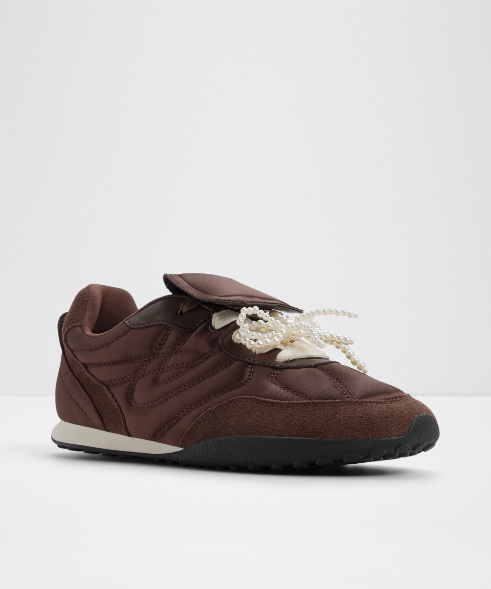 Zapatillas deportivas de mujer con punta redonda - Aldo - Marrón Marrón-4