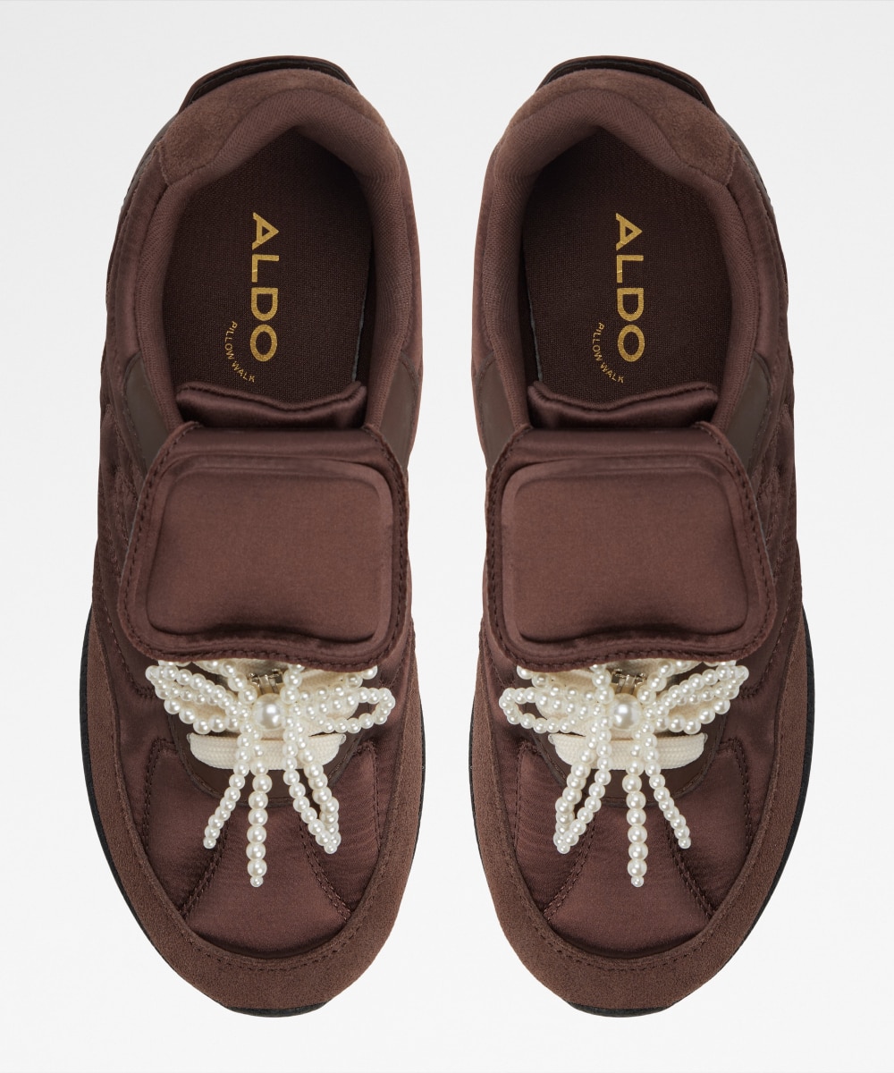 Zapatillas deportivas de mujer con punta redonda - Aldo - Marrón Marrón-6
