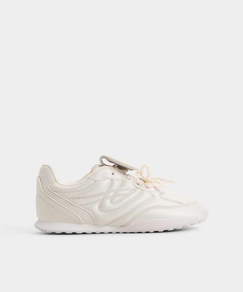 Zapatillas deportivas de mujer con punta redonda - Aldo - Blanco Blanco-1