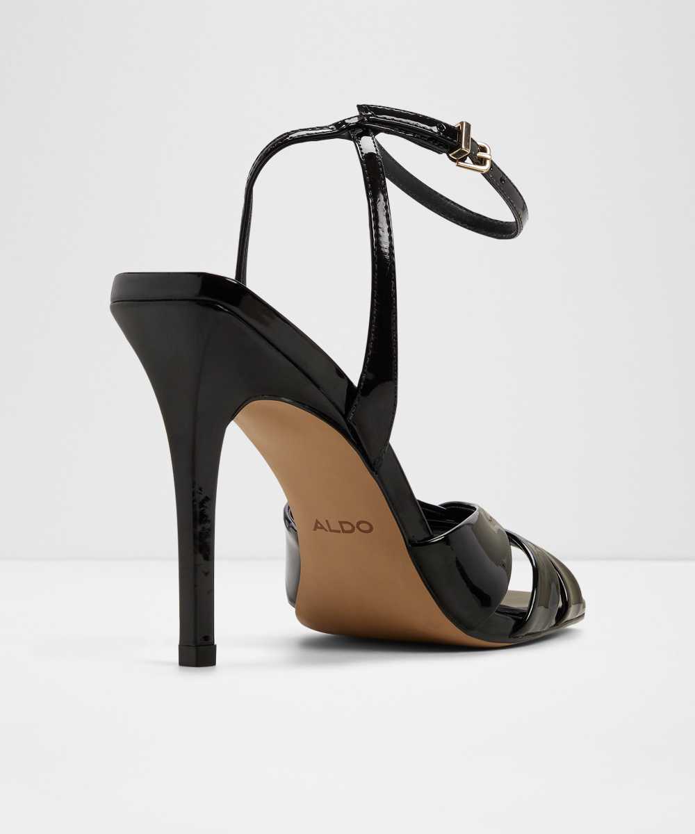 Sandalias de tacón de mujer con punta cuadrada - Aldo - Negro Negro-3
