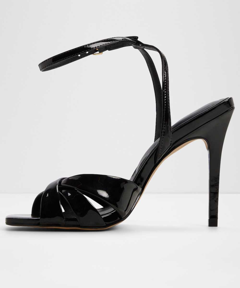 Sandalias de tacón de mujer con punta cuadrada - Aldo - Negro Negro-2
