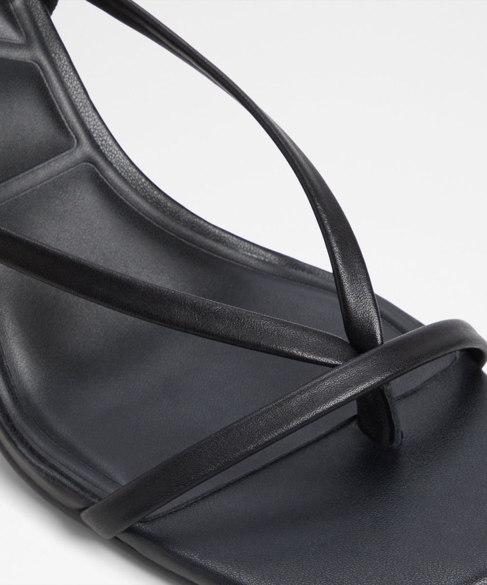 Sandalias de tacón de mujer con punta cuadrada - Aldo - Negro Negro-7