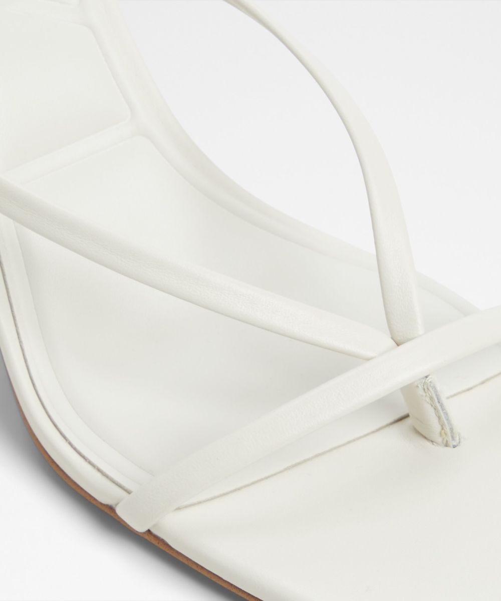 Sandalias de tacón de mujer con punta cuadrada - Aldo - Verde Blanco-7