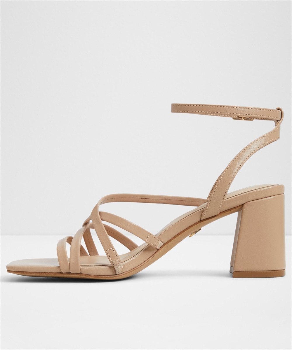 Sandalias de tacón de mujer con punta cuadrada - Aldo - Beige Beige-4