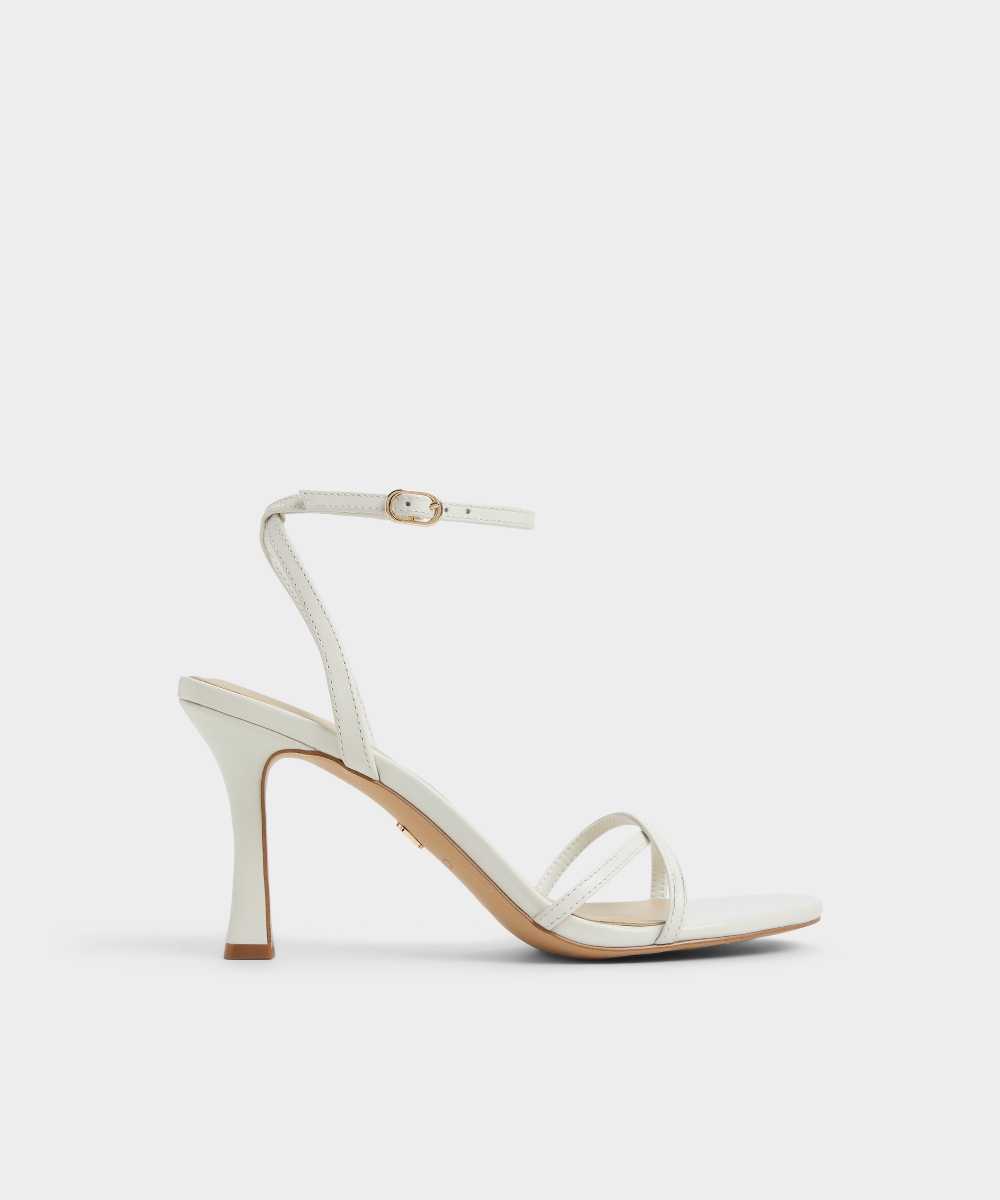 Sandalias de tacón de mujer con punta redonda - Aldo - Blanco Blanco-1