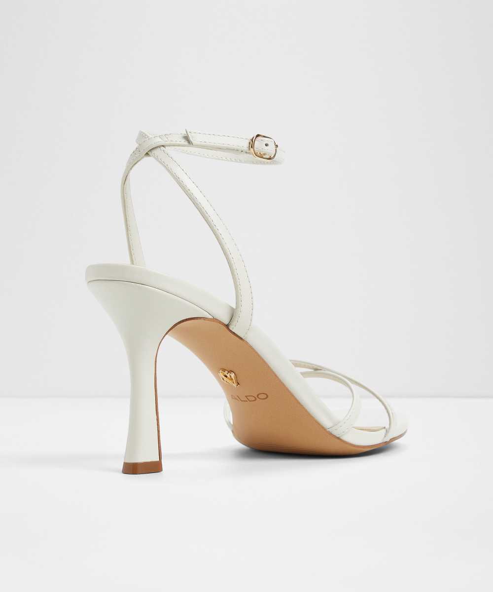 Sandalias de tacón de mujer con punta redonda - Aldo - Blanco Blanco-3