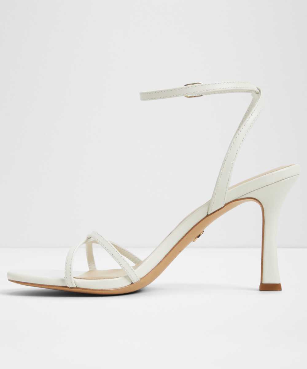 Sandalias de tacón de mujer con punta redonda - Aldo - Blanco Blanco-2