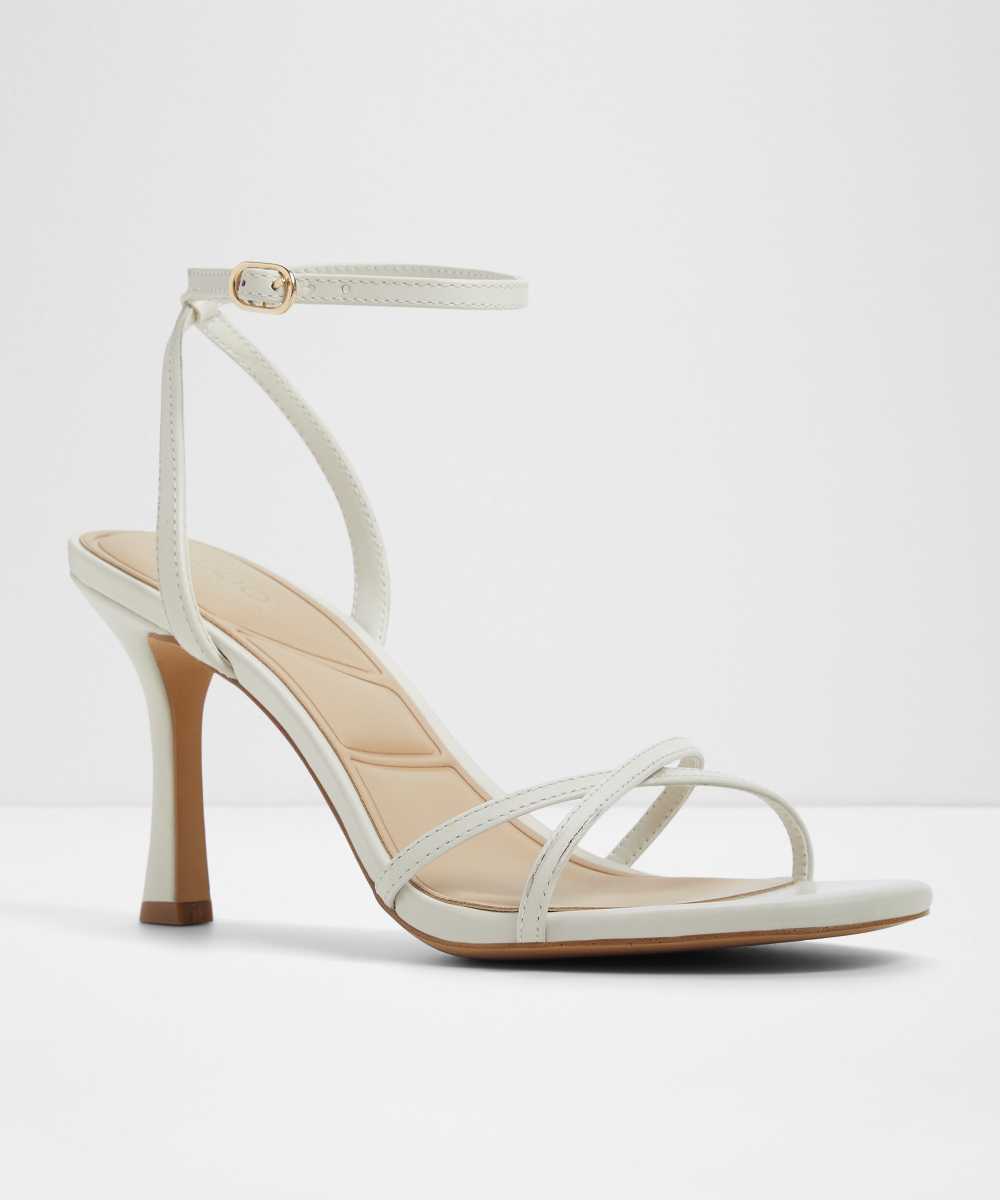 Sandalias de tacón de mujer con punta redonda - Aldo - Blanco Blanco-4