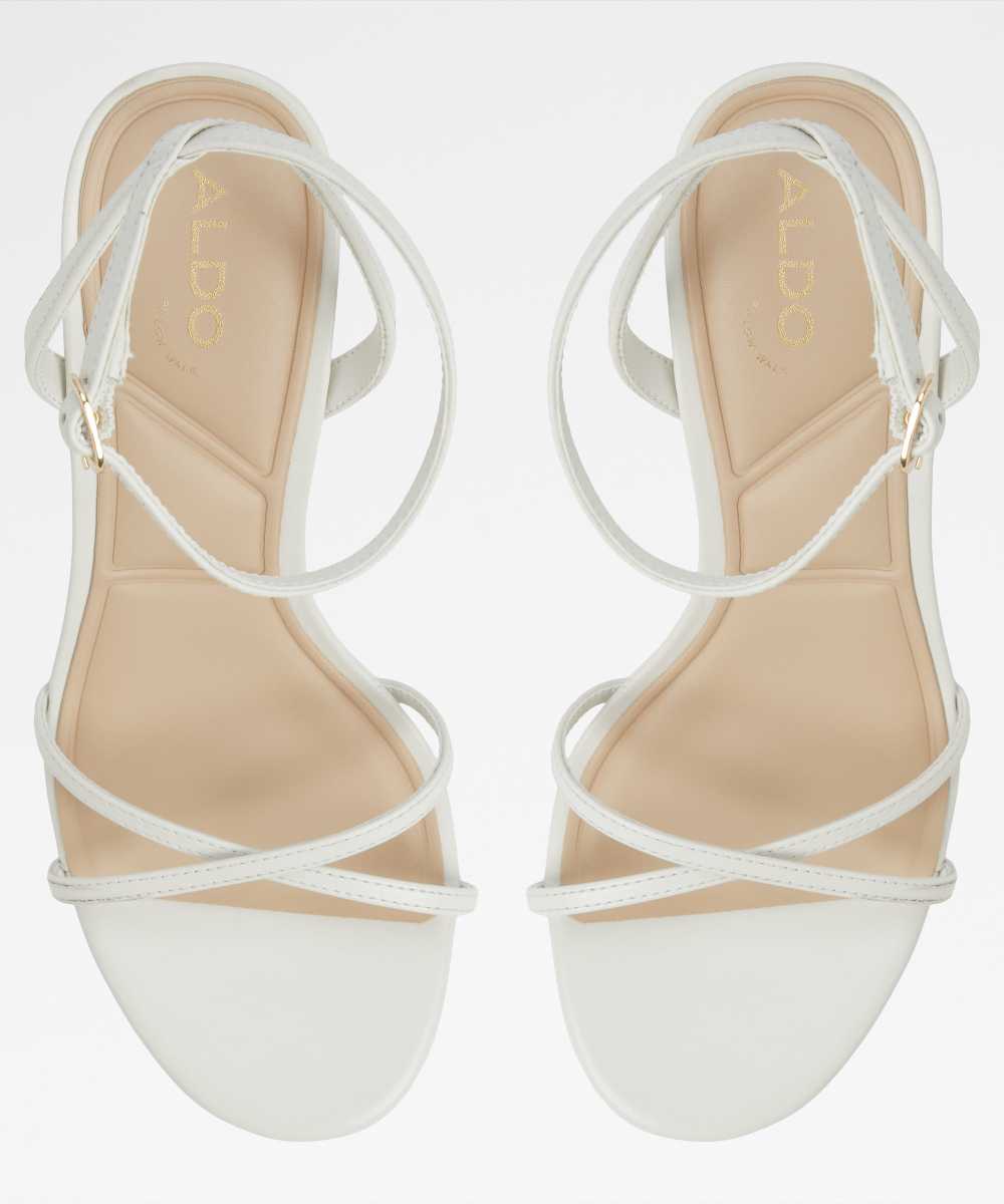 Sandalias de tacón de mujer con punta redonda - Aldo - Blanco Blanco-6