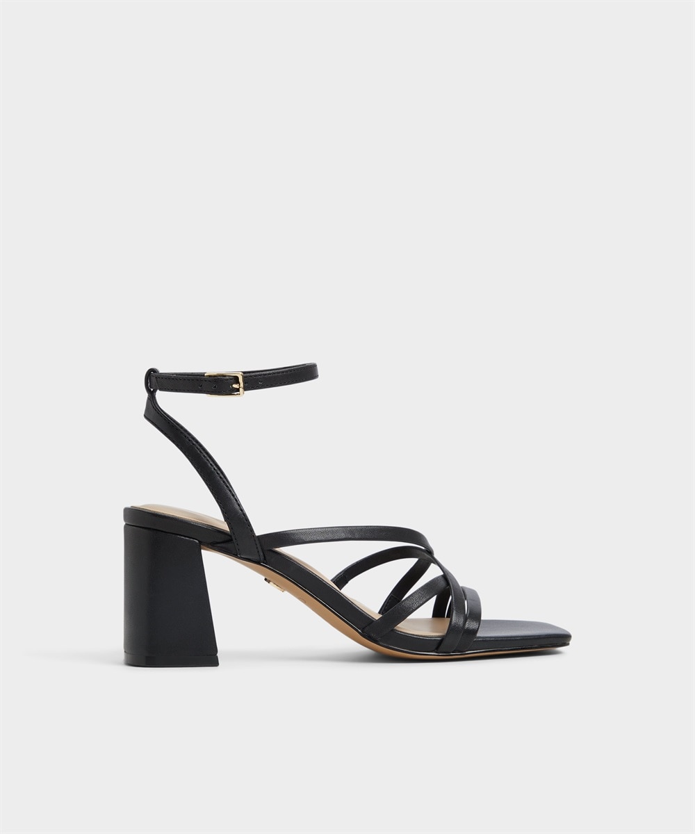 Sandalias de tacón de mujer con punta cuadrada - Aldo - Negro Negro-1