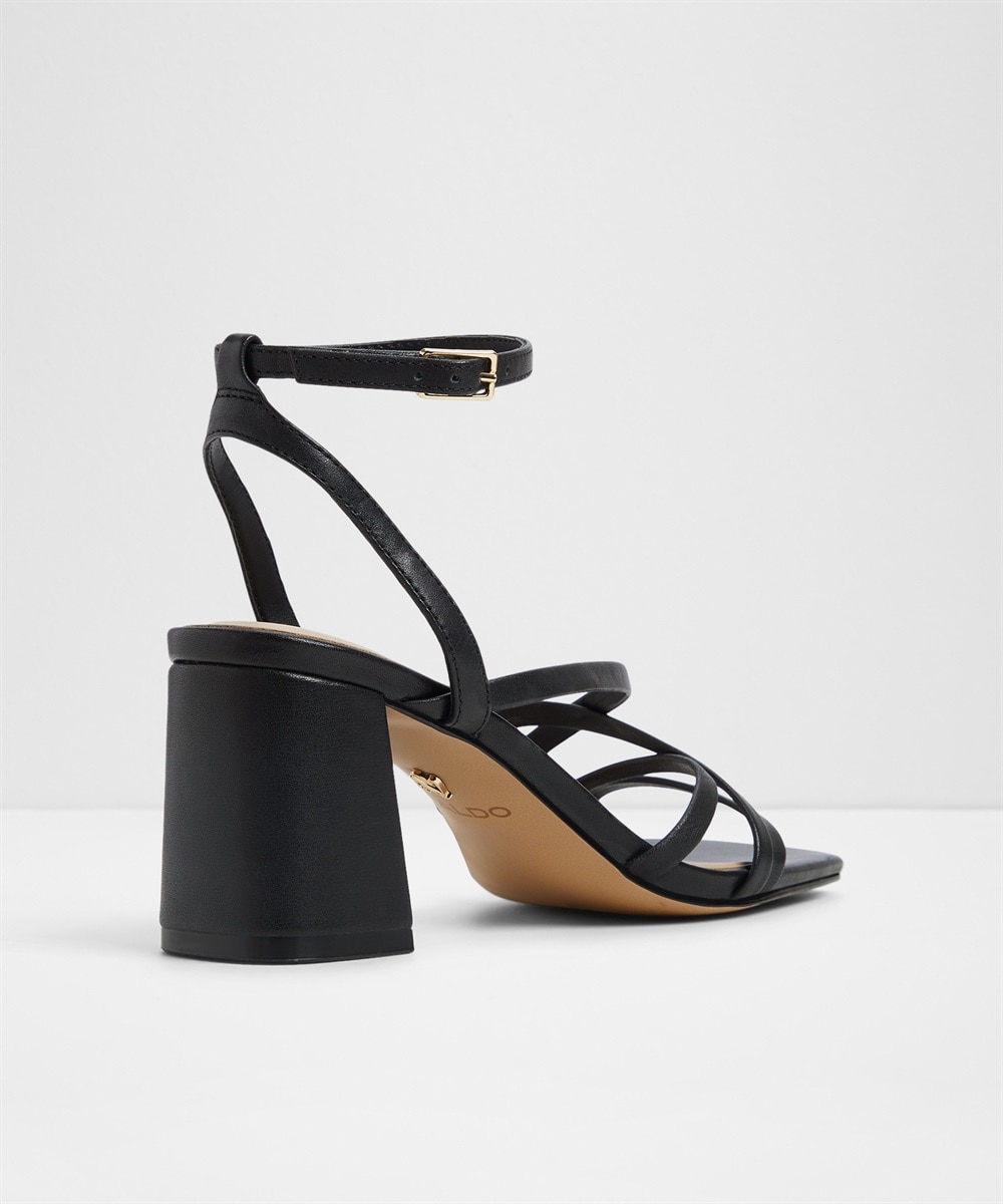 Sandalias de tacón de mujer con punta cuadrada - Aldo - Negro Negro-2