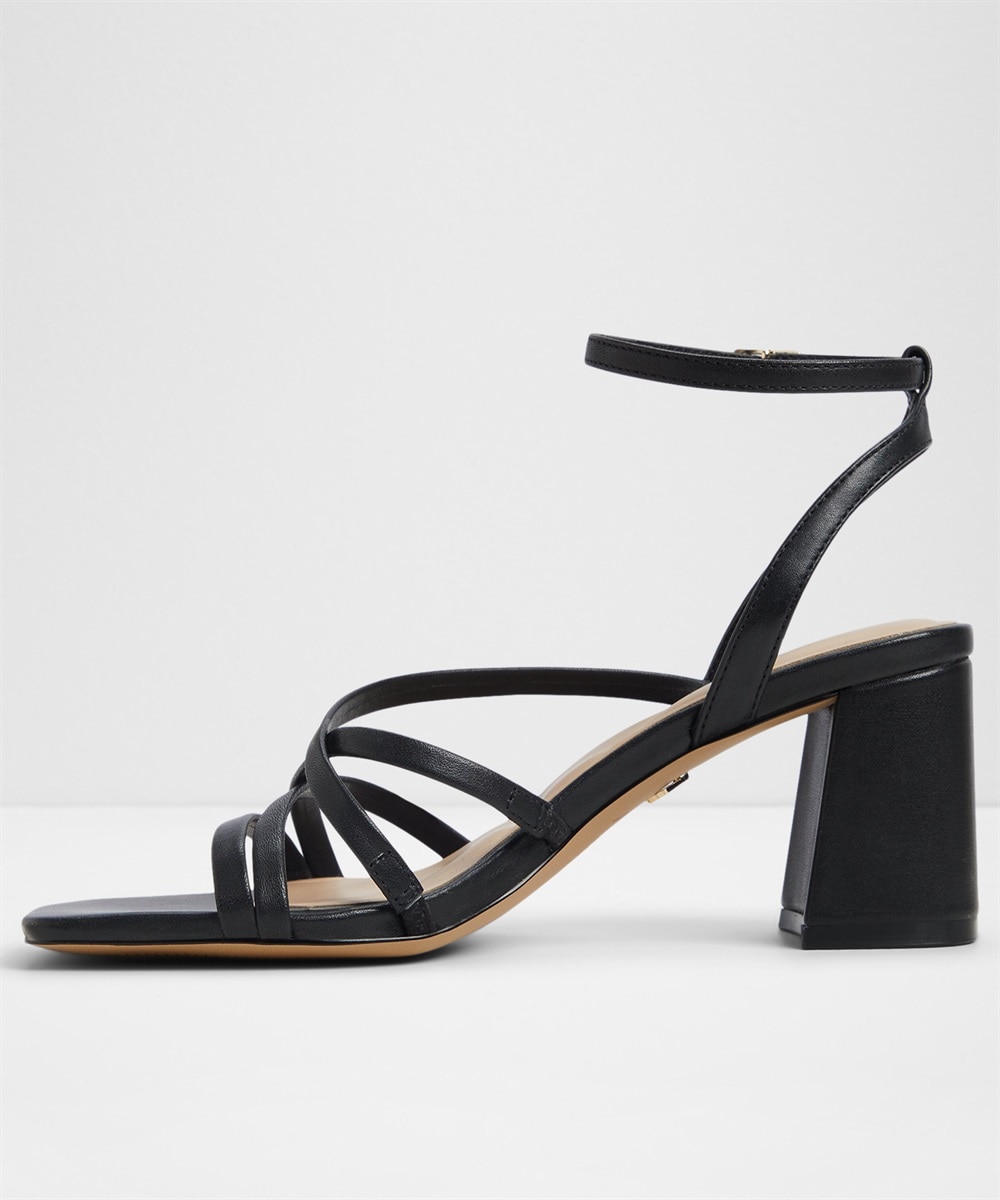 Sandalias de tacón de mujer con punta cuadrada - Aldo - Negro Negro-4