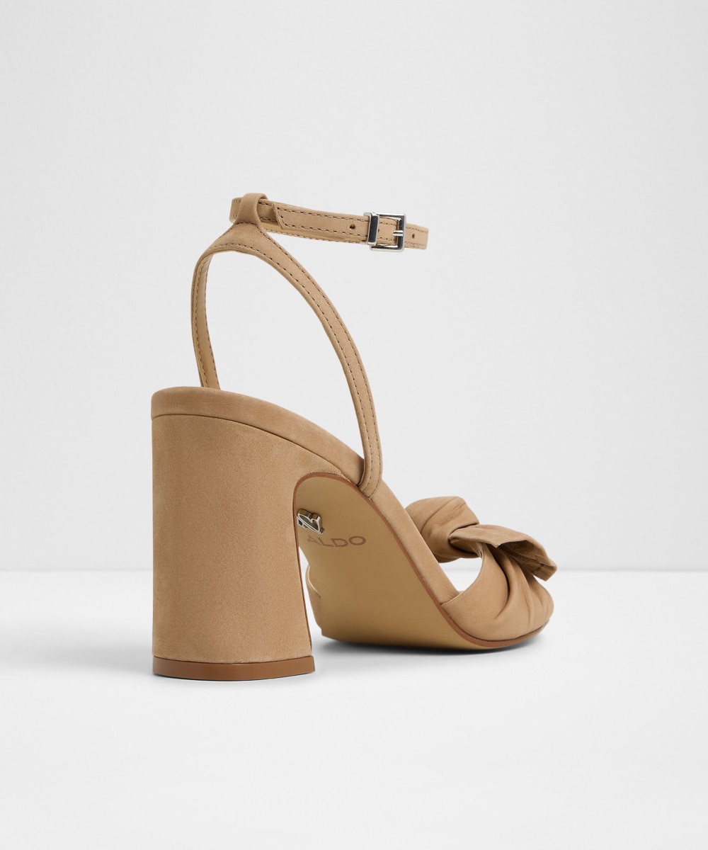 Sandalias de tacón de mujer con punta redonda - Aldo - Beige Beige-4