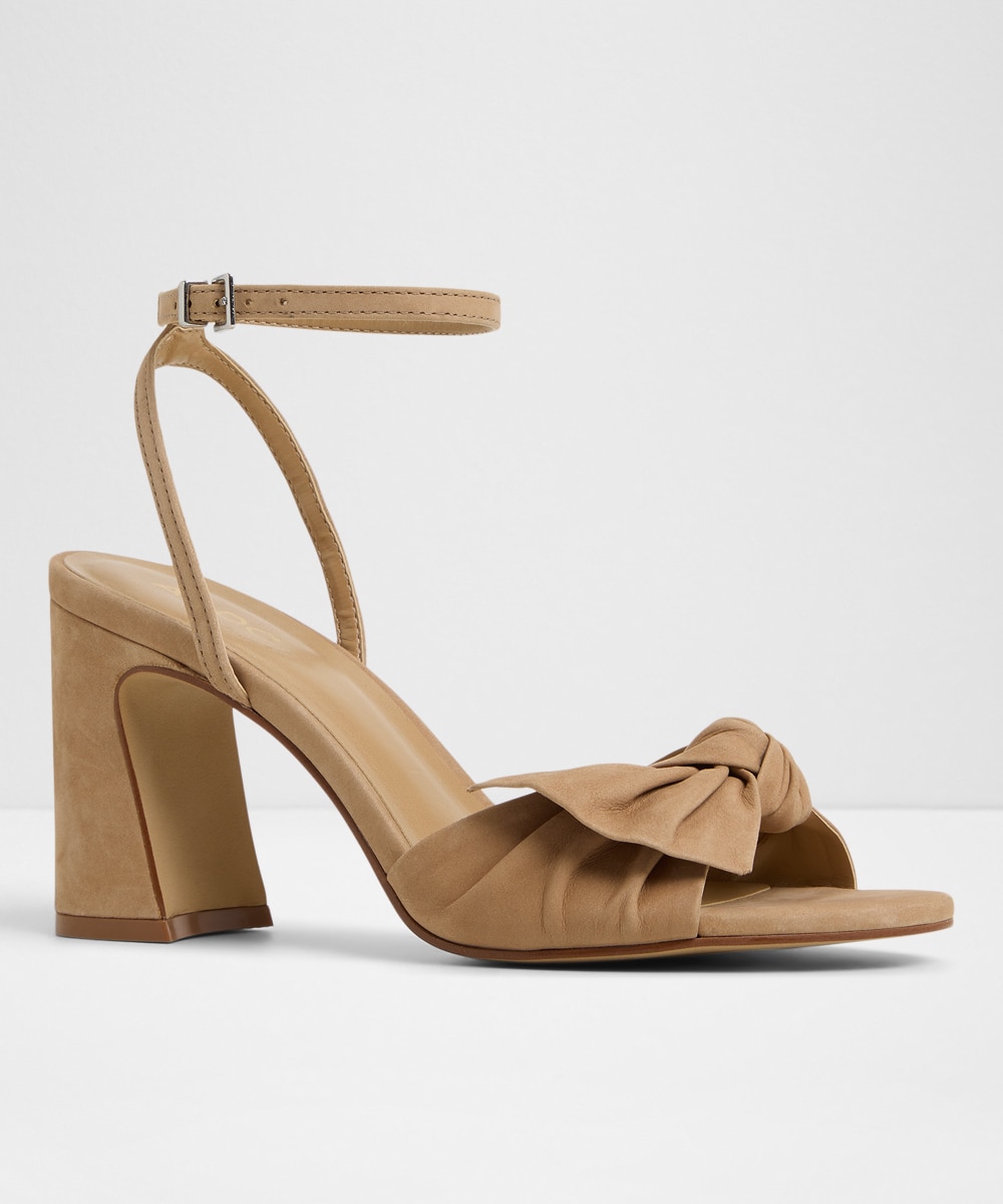 Sandalias de tacón de mujer con punta redonda - Aldo - Beige Beige-5