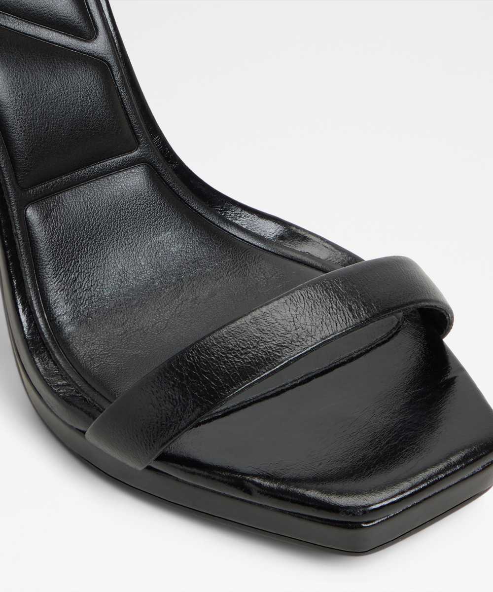 Sandalias de tacón de mujer con punta cuadrada - Aldo - Negro Negro-5