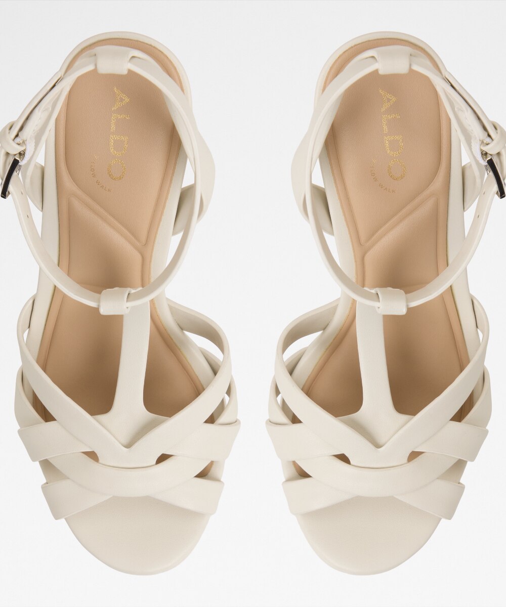 Sandalias de tacón de mujer con punta redonda - Aldo - Blanco Blanco-6
