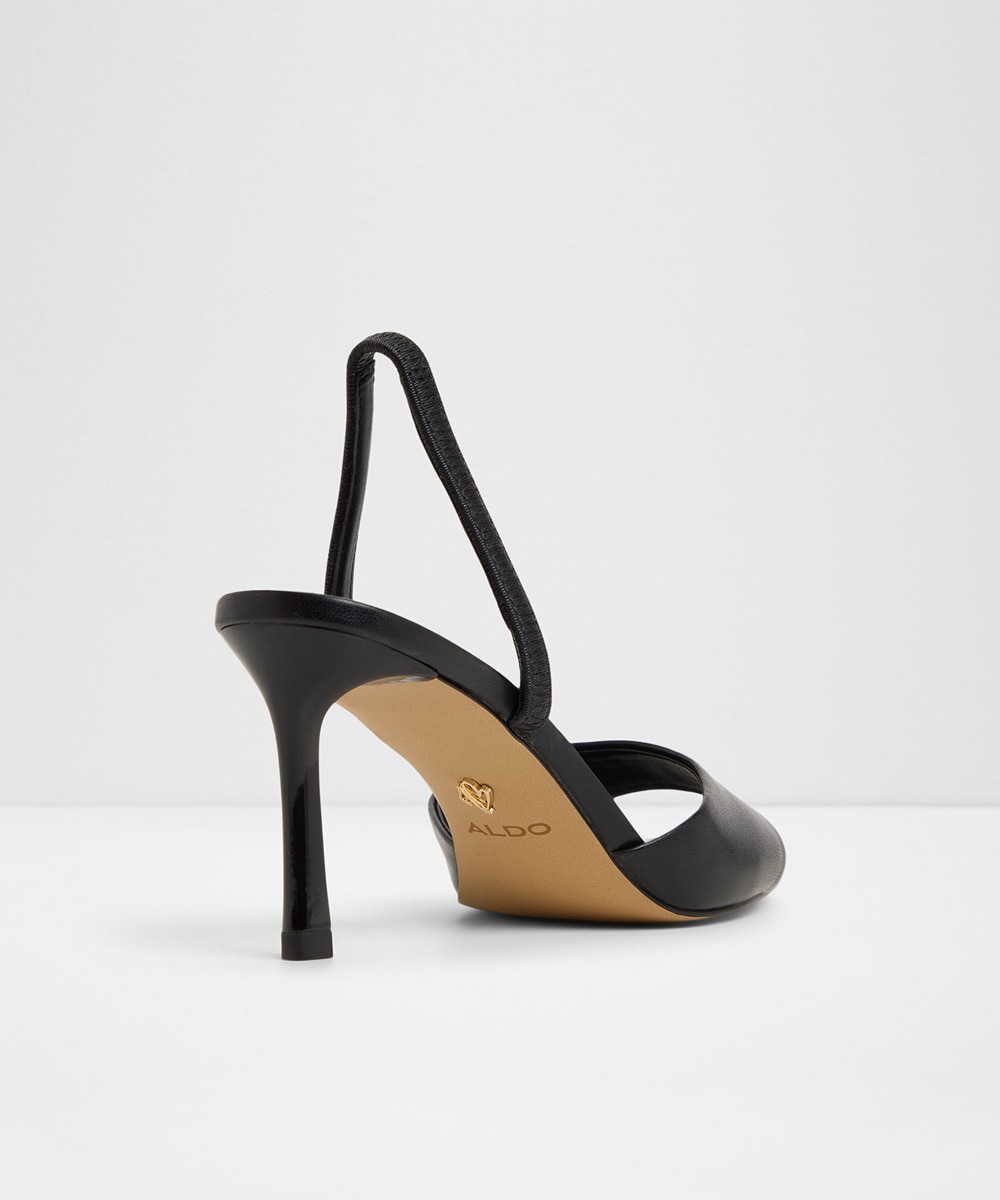 Sandalias de tacón de mujer con punta cuadrada - Aldo - Negro Negro-2