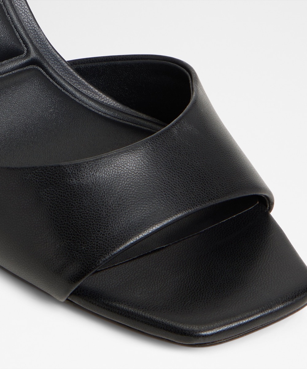 Sandalias de tacón de mujer con punta cuadrada - Aldo - Negro Negro-6