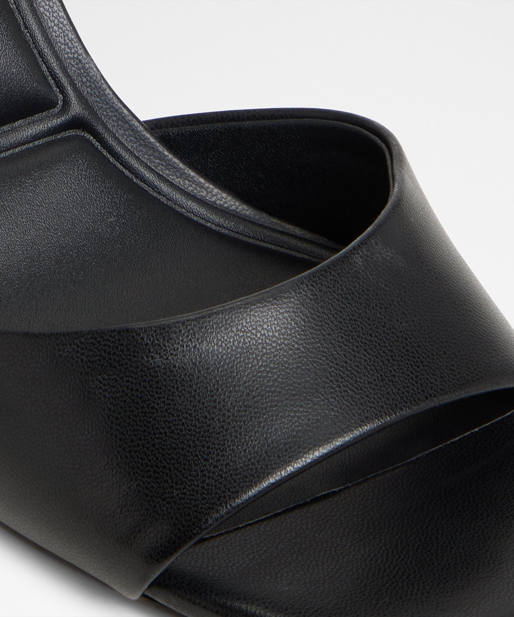 Sandalias de tacón de mujer con punta cuadrada - Aldo - Negro Negro-7