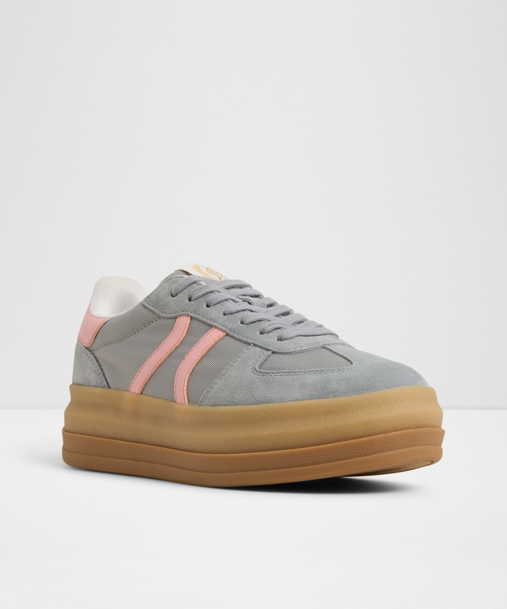 Zapatillas deportivas de mujer con punta redonda - Aldo - Gris Gris-4