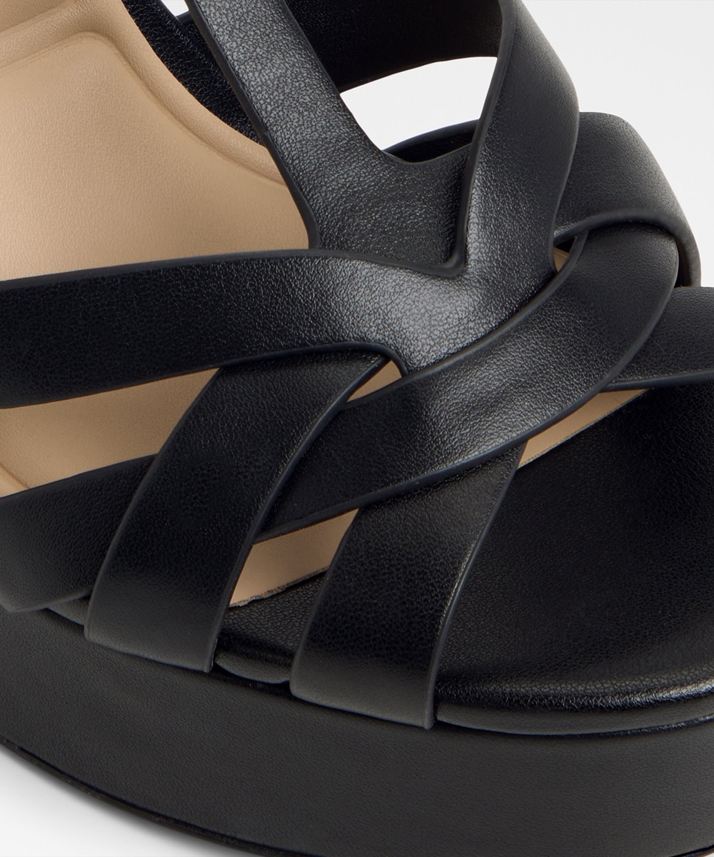Sandalias de tacón de mujer con punta redonda - Aldo - Negro Negro-7