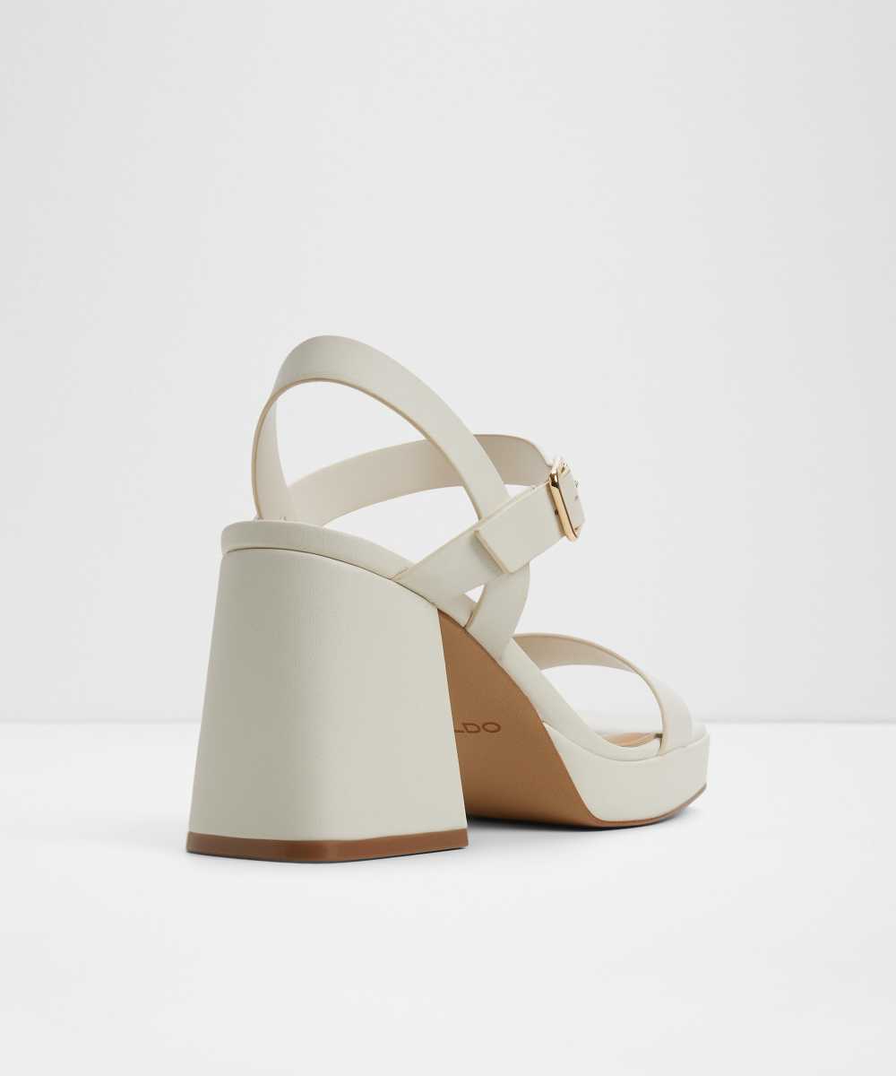 Sandalias de tacón de mujer con punta cuadrada - Aldo - Crudo Crudo-3