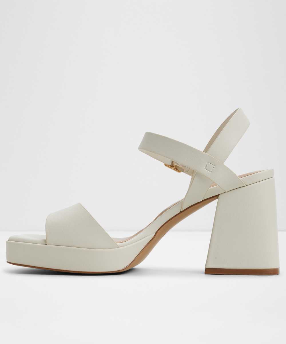 Sandalias de tacón de mujer con punta cuadrada - Aldo - Crudo Crudo-2