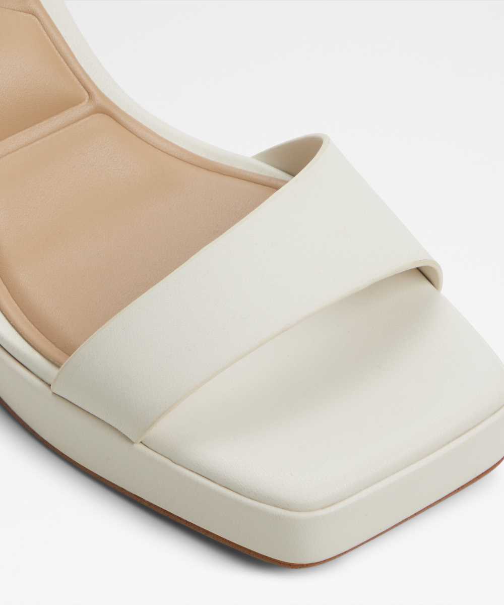 Sandalias de tacón de mujer con punta cuadrada - Aldo - Crudo Crudo-5