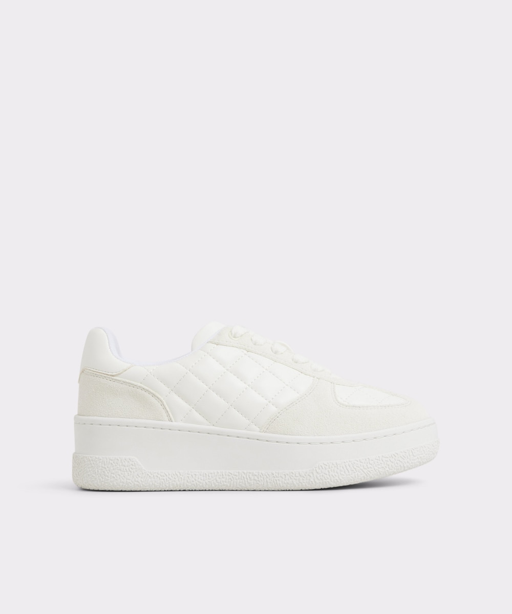 Zapatillas deportivas de mujer con punta redonda - Aldo - Blanco Blanco-1