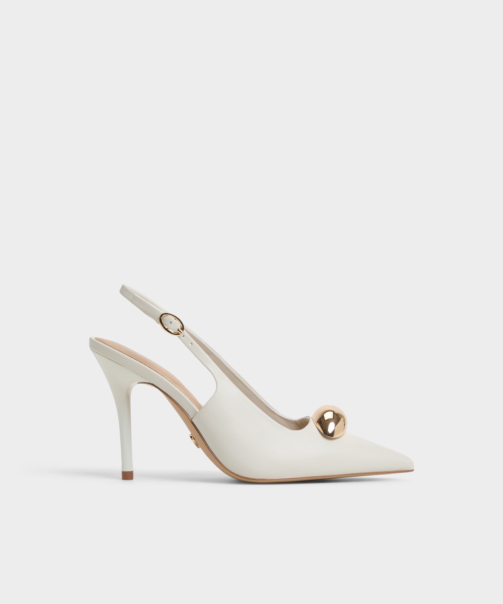 Zapatos de salón de mujer con punta de punta - Aldo - Blanco Blanco-1