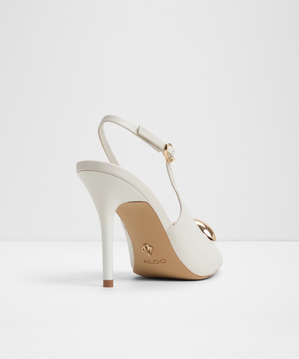 Zapatos de salón de mujer con punta de punta - Aldo - Blanco Blanco-3