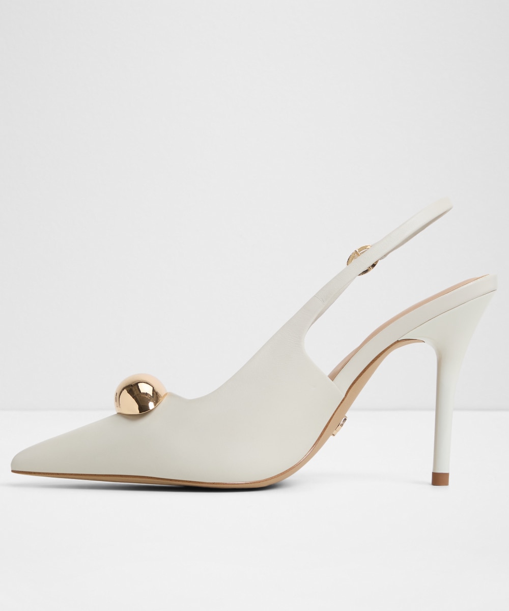 Zapatos de salón de mujer con punta de punta - Aldo - Blanco Blanco-2