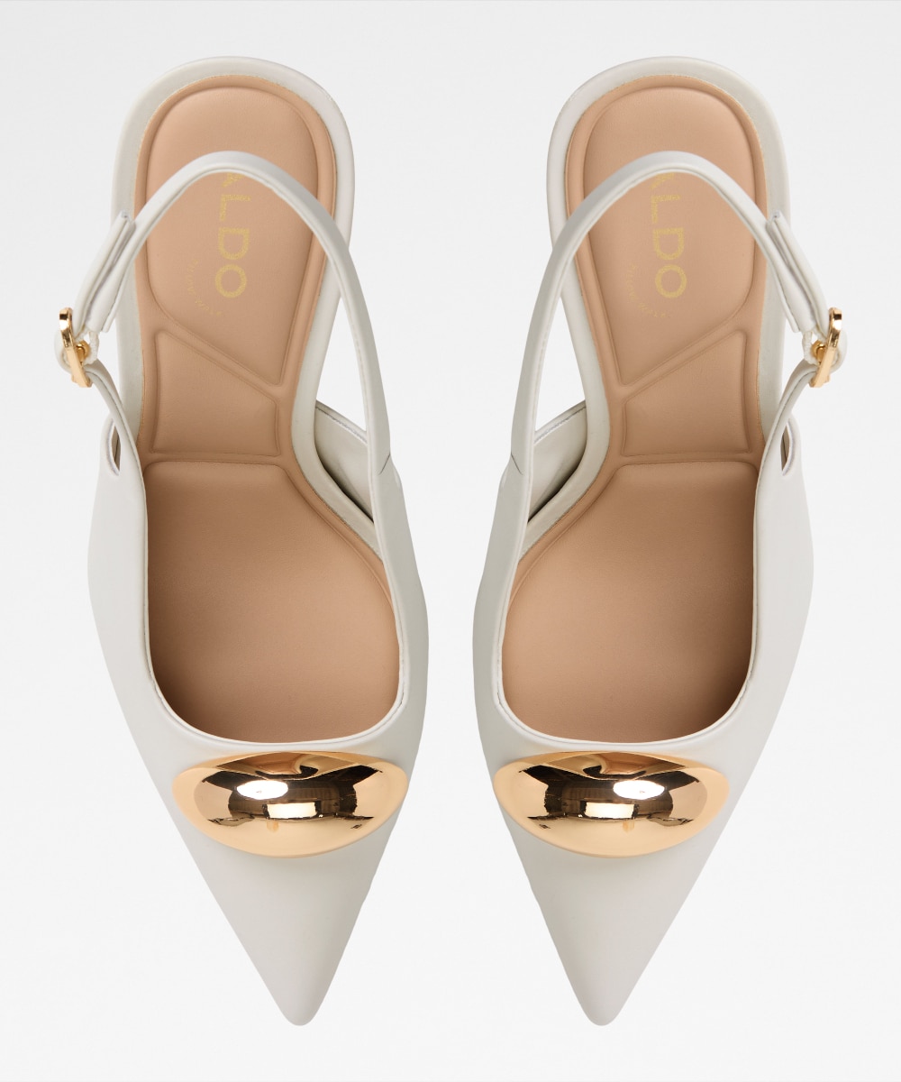 Zapatos de salón de mujer con punta de punta - Aldo - Blanco Blanco-6